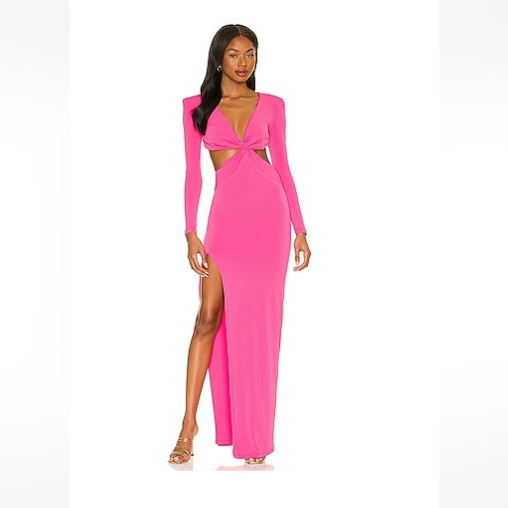 Hot pink formal gown